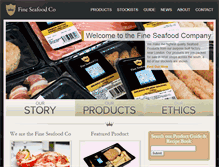 Tablet Screenshot of fineseafood.co.uk